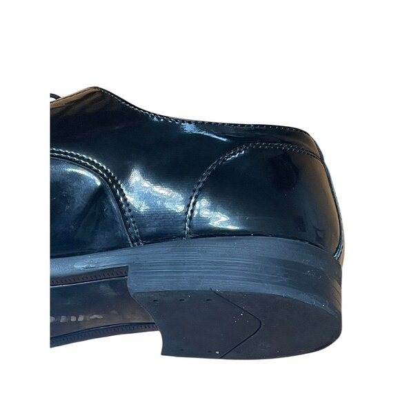 MIX No 6.Mens Formal Black Patent Leather Derby Shoes Size 11.5 - Picture 7 of 9